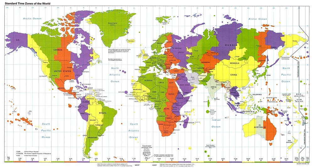 Time Zone & Clock Changes in UTC-12, Time Zone